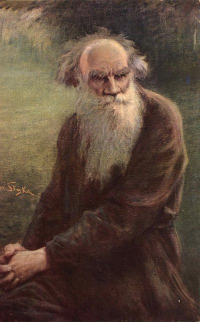 Muotokuva kirjailijasta Leo N. Tolstoi 1828-1910, 1910 tekijältä Jan Styka