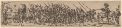 Matkatavarajuna kersanttimajurin kanssa tekijältä Jan Theodor de Bry after Barthel Beham
