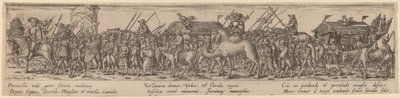 Armeijan juna ja kuolema tekijältä Jan Theodor de Bry after Erhard Schön