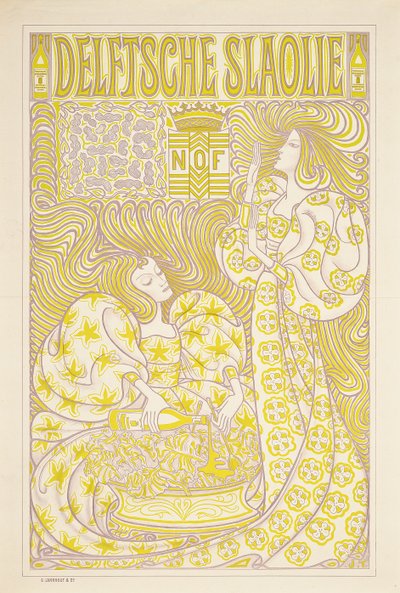 Delft Salad Oil -mainosjuliste, 1894 tekijältä Jan Toorop