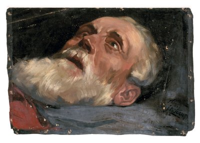 Vanhan miehen pää (tutkimus) 1882 (öljy kankaalle) tekijältä Jan Toorop