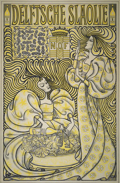 Delft Salad Oil -juliste, 1894 (paperi) tekijältä Jan Toorop