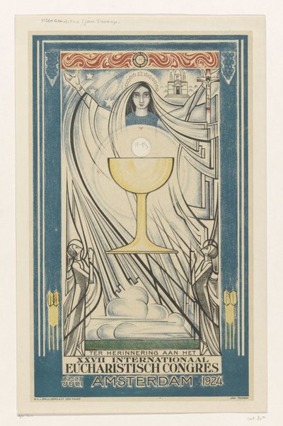 Kansainvälisen eukaristisen kongressin juliste, 1924 (sarjan nimi) tekijältä Jan Toorop