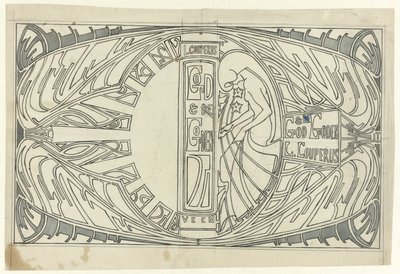 Bändin suunnittelu: Louis Couperus, God and Gods, 1903 tekijältä Jan Toorop