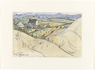 Näkymä Koogin dyyniltä Texelissä tekijältä Jan Toorop