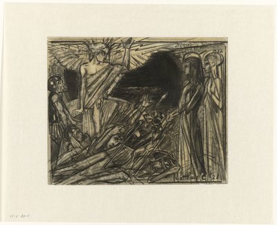 Maria haudalla enkelin puhuttelemana tekijältä Jan Toorop