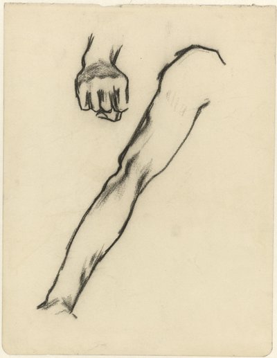 Opintopaperi käsivarrella ja kädellä tekijältä Jan Toorop