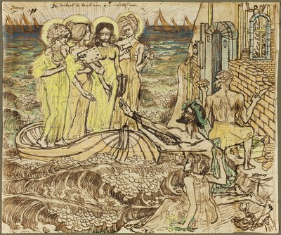 Taiteen muusien saapuminen arkkitehtuuriin tekijältä Jan Toorop