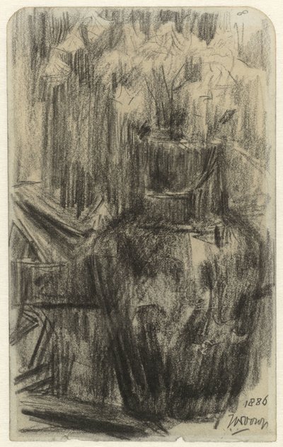Maljakko kukilla sisustuksessa tekijältä Jan Toorop