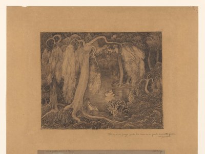 Nainen järven rannalla tekijältä Jan Toorop