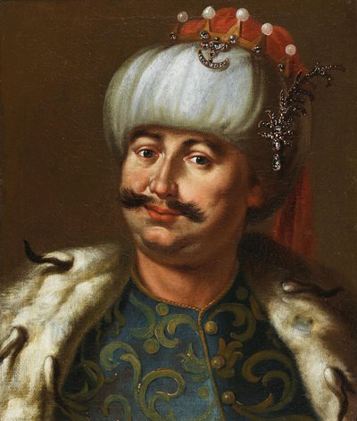 Puolan kuningas Johannes III Sobieski pukeutui ottomaanien sulttaaniksi. tekijältä Jan Tricius