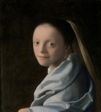 Nuoren naisen tutkimus, n. 1665-67. tekijältä Jan Vermeer van Delft