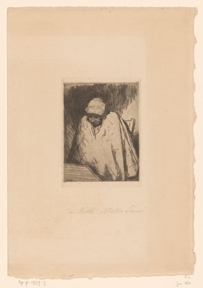 Malle Teun (alkuperäinen nimi esineessä) tekijältä Jan Veth (signed by artist)