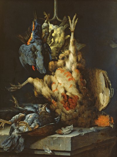 Asetelma (öljy kankaalle) tekijältä Jan Baptist Weenix