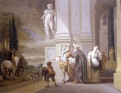 Tuhlaajapojan lähtö tekijältä Jan Baptist Weenix