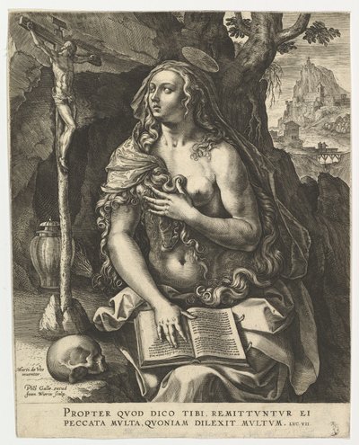 Maria Magdalen.n.d. tekijältä Jan Wierix
