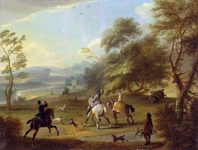 Hawking-juhla, n. 1690 tekijältä Jan Wyck