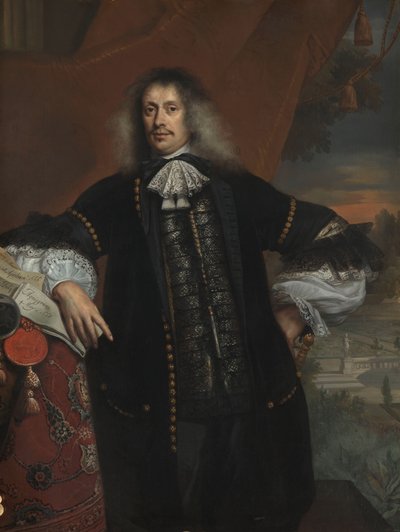 Hieronymus Beverningkistä Hieronymus van Beverningk (1614-1690). Teylingenin herra. Valtion maksaja tekijältä Jan de Baen