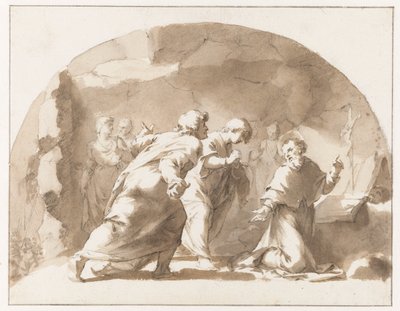 St. Gregory (?) luolassa tekijältä Jan de Bisschop