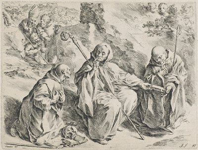 Saint Bruno (etsaus) tekijältä Jan de Bisschop