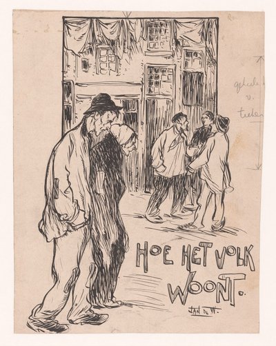Kuinka ihmiset elävät (otsikko esineessä) tekijältä Jan de Waardt (signed by artist)