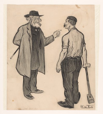 Marxilainen työntekijä tekijältä Jan de Waardt (signed by artist)