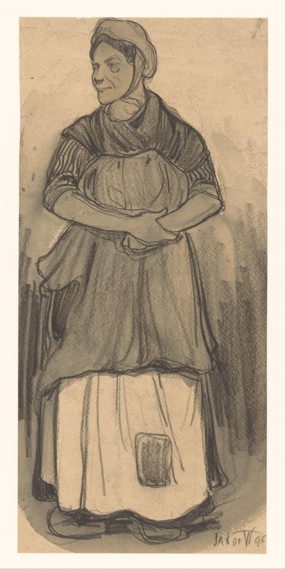 Nainen tekijältä Jan de Waardt (signed by artist)