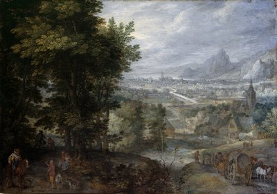 Metsäinen maisema tekijältä Jan the Elder Brueghel