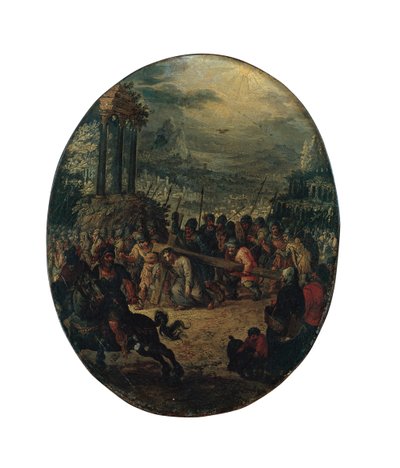 Kristus tiellä Golgatalle tekijältä Jan the Elder Brueghel
