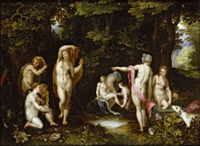Diana ja Actaeon, noin 1595 tekijältä Jan the Elder Brueghel