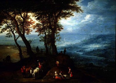 Matkalla markkinoille tekijältä Jan the Elder Brueghel