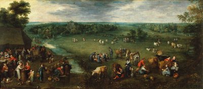 Talonpoikaiselämää, noin 1621 (öljy kankaalle) tekijältä Jan the Elder Brueghel