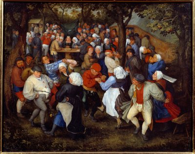Ruusujuhlat tai häätanssi. Jan I Brueghel Dit De Veloursin maalaus (1568-1625) Ec. Flam tekijältä Jan the Elder Brueghel