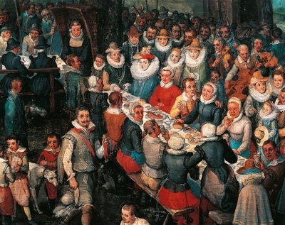 Hääjuhla, yksityiskohdat tekijältä Jan the Elder Brueghel