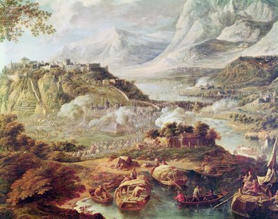 Linnoituksen hyökkäys (öljy kankaalle) tekijältä Jan the Elder Griffier