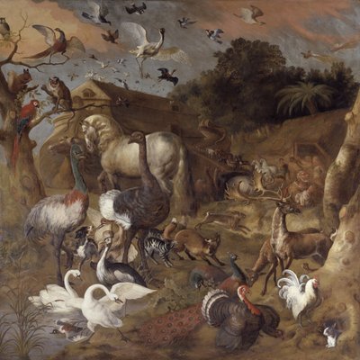 Nooan arkki, n. 1710 (öljy kankaalle) tekijältä Jan the Elder Griffier