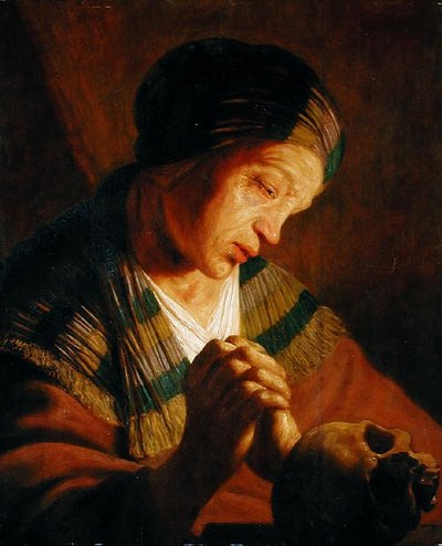 Pyhä Maria Magdaleena rukouksessa tekijältä Jan the Elder attr. to Lievens
