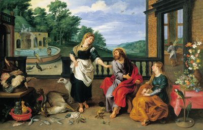 Kristus Martan ja Marian talossa tekijältä Jan Brueghel the Younger