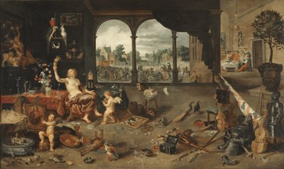 Ihmiselämän turhuus, 1631 tekijältä Jan Brueghel the Younger