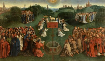 Karitsan palvonta tekijältä Jan van Eyck