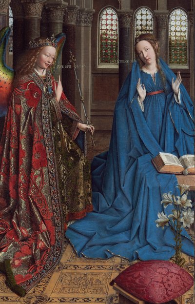 Marian ilmestys tekijältä Jan van Eyck