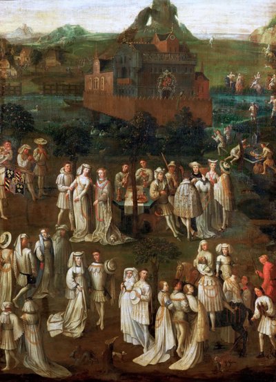 Philip Hyvä avioliitto Portugalilaisen Isabellan kanssa tammikuussa 1430 tekijältä Jan van Eyck