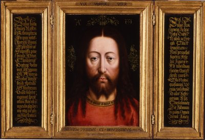 Triptyykki: Kristus Vapahtajana tekijältä Jan van Eyck