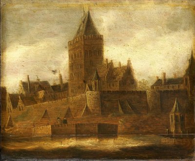 Näkymä Valkhofille Nijmegenissä tekijältä Jan van Goyen (manner of)