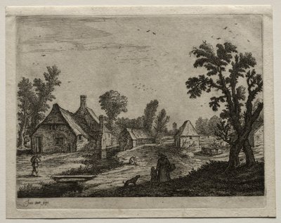 Plank over the Stream tekijältä Jan van Goyen