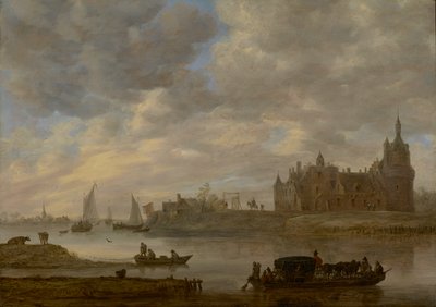 Näkymä Duursteden linnalle Wijk bij Duurstedessa tekijältä Jan van Goyen