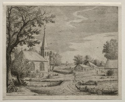 Kylän kirkko tekijältä Jan van Goyen