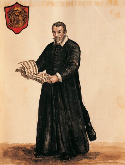 Italia, Venetsia, italialaisen säveltäjän Claudio Monteverdin (1567 - 1643) muotokuva tekijältä Jan van Grevenbroeck
