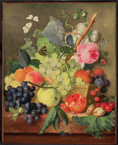 Hedelmäkori, 1744 (paneeli) (pari ks. 86746) tekijältä Jan van Huysum