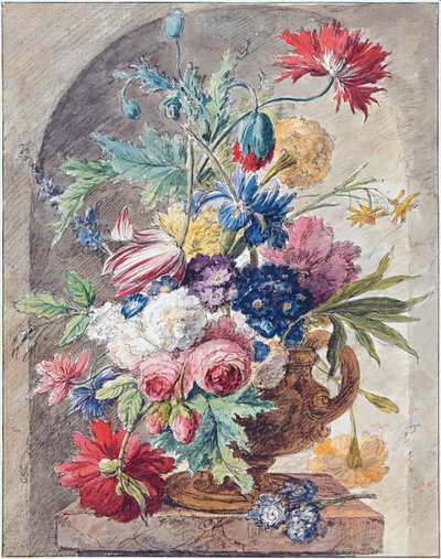 Kukka-asetelma, noin 1734 tekijältä Jan van Huysum